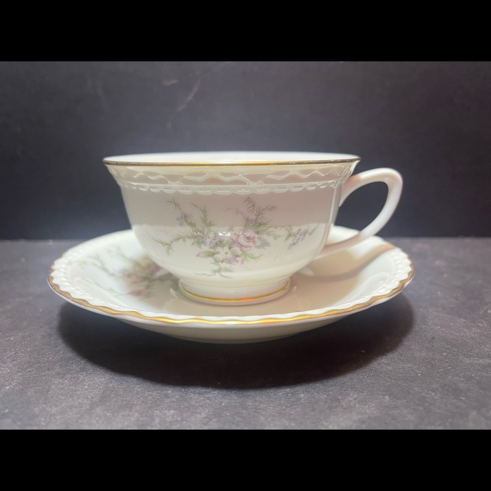 Vintage Embassy American USA Vitrified China EMB39 Sandra Cup & Saucer